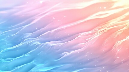 Poster - Swirls of pastel colors blend seamlessly, creating a calming visual effect. The gentle waves evoke a sense of tranquility and dreamy atmosphere at dusk