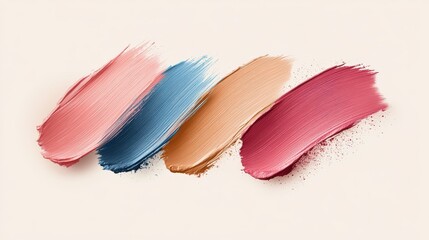 Poster - Vibrant Brush Strokes in Rich Natural Colors