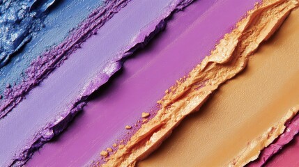Poster - Vibrant Brush Strokes with Natural Light and Textures