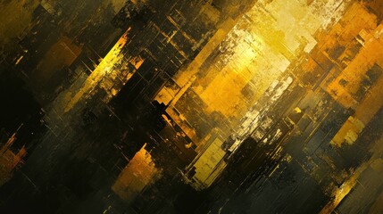 Poster - Vibrant Brush Strokes with Rich Textures and Light Effects