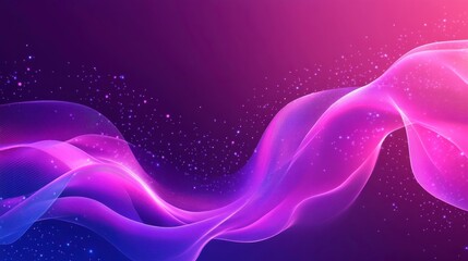 Poster - Vibrant Holographic Urban Background with Dynamic Lines