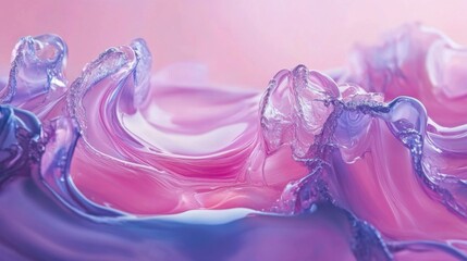 Poster - Colorful Fluid Patterns on Water Surface in Macro Focus