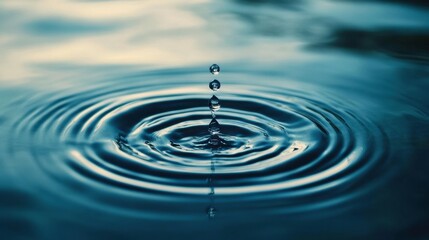Poster - Intricate Water Ripples in Soft Morning Light
