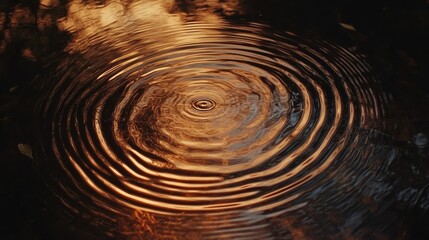 Poster - Rippling Water Patterns in Soft Morning Light