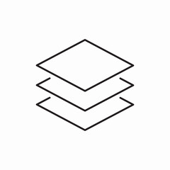 Poster - Layers design stack icon vector sign