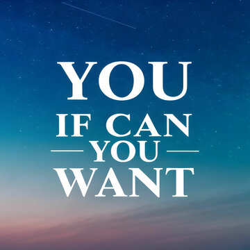 you can win if you want on gradient background