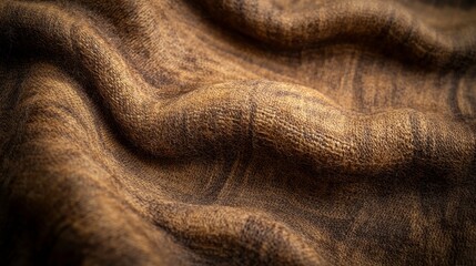 Poster - Soft Fabric Creases in Natural Light Macro Photography