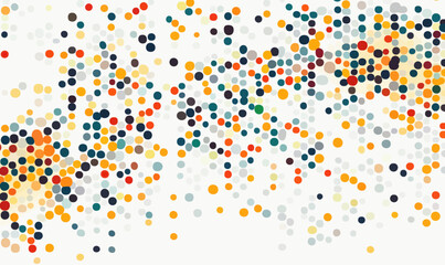 Poster - Abstract Colorful Pixelated Mosaic Pattern: Spotted Geometric Vector Design
