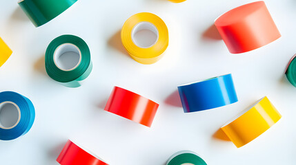 3d, color, circle, colorful, ball, tape, metal, yellow, colors, object, toy, illustration, shape, sphere, objects, new, pattern, design