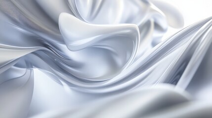 Poster - 2408 45.a gentle white and gray abstract background with smooth, flowing geometric shapes. the light