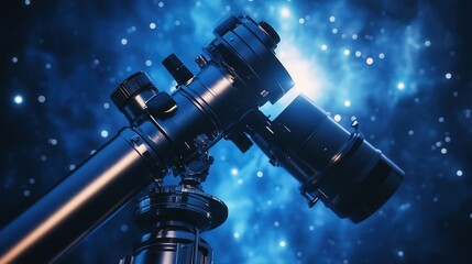 Wall Mural - ai-powered telescope with real-time cosmic event alerts, smart celestial mapping, and quantum-enhanc