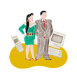 © tada - 平成時代　日本の歴史　水彩 イラスト