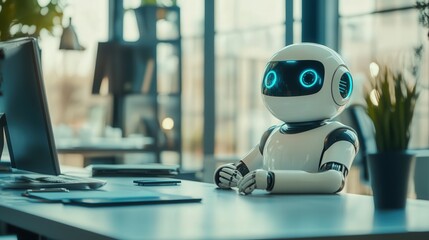 Aufkleber - ai technology supports business decision-making through real-time data analysis,