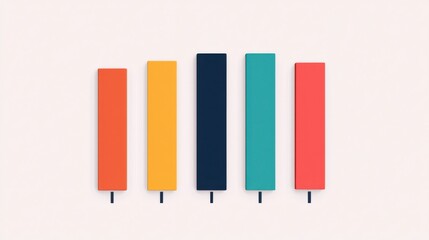 Poster - Blank infographics concept. Blank Business Roadmap Infographic with Colorful Geometric Shapes