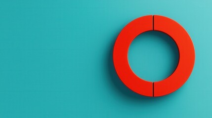 Poster - Blank infographics concept. Minimal Blank Circular Infographic with Empty Placeholder