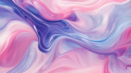 Poster - Abstract Pastel Wave Background in Pink and Purple Hues for Modern Design