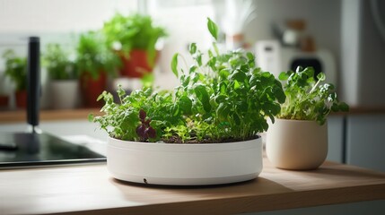 Poster - AI-powered home garden with real-time plant health monitoring, automated irrigation, and AI-driven growth optimization.