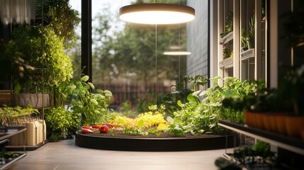 Poster - AI-powered home garden with real-time plant health monitoring, automated irrigation, and AI-driven growth optimization.