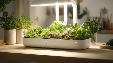 Poster - AI-powered home garden with real-time plant health monitoring, automated irrigation, and AI-driven growth optimization.