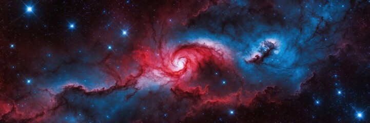 Wall Mural - cosmic vortex nebula galaxy exploration. stars, space, and distant worlds discovery