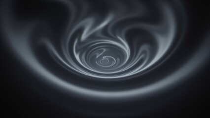 Poster - Abstract Swirling Design with Dark Background and Light Gray Whirlwind Motion Effect