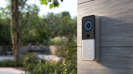 Poster - AI-powered smart doorbell with facial recognition, remote two-way communication, and advanced security features