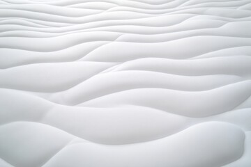 Aufkleber - Close-up of a smooth white mattress protector highlights its texture and folds, illuminated by soft natural light in a tidy, inviting bedroom