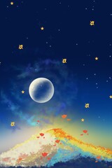 Wall Mural - moon and stars