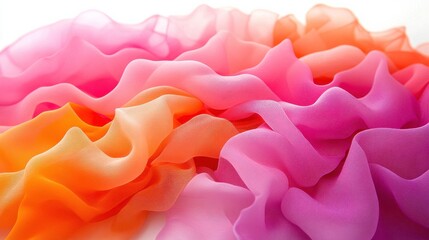 Poster - Vibrant Fabrics in Soft Focus with Fresh Colors