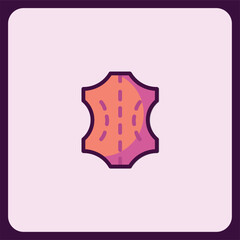 Poster - Stylish Leather Texture Icon Design Element