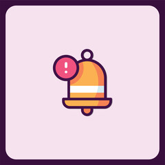 Poster - Alert Notification Bell Icon Design for Mobile App
