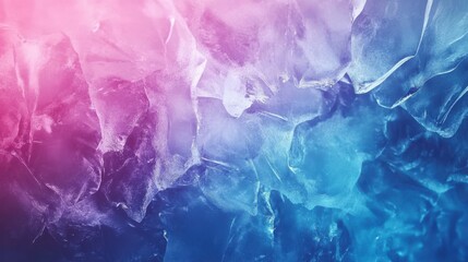 Poster - Vibrant Ice Glaciers Floating in Arctic Ocean