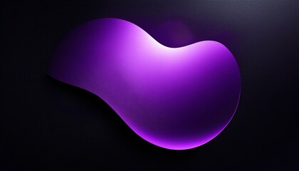 Wall Mural - abstract glowing purple gradient light shape on black grain textured background copy space wide bann