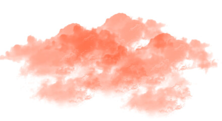 Wall Mural - abstract watercolor paint stains on transparent background