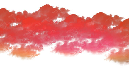 Wall Mural - abstract watercolor paint stains on transparent background