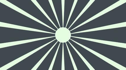 Poster - geometric background in a vibrant, radial sunburst pattern