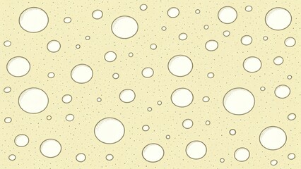 Poster - a cheese-like texture background with varying size holes