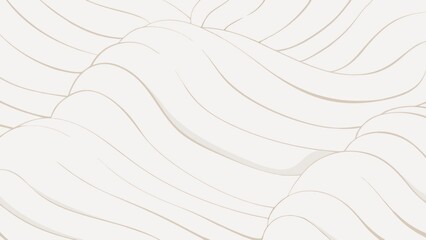 Poster - abstract wave pattern with textured lines and a sense of depth 