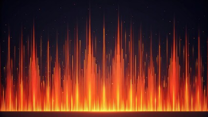 Poster - abstract fiery light trails that evoke energy and motion, creating a visually dynamic composition against dark background