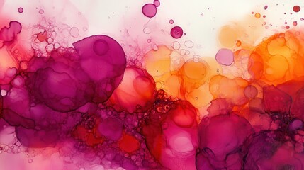Poster - Bright Abstract Splashes on Paper with Studio Lighting