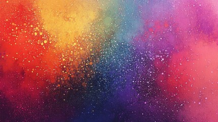 Poster - Colorful Abstract Ink Splash Background for Art Projects