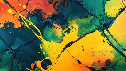 Poster - Dynamic Color Gradients on Textured Abstract Background