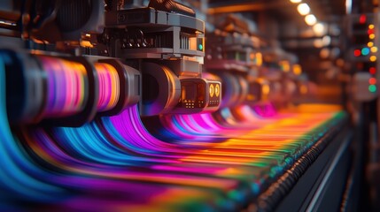 Poster - Futuristic Printing Systems in Abstract Lighting Design
