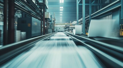 Poster - Industrial Laminator with Clean Flowing Materials