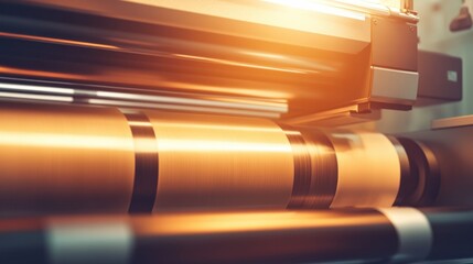 Poster - Industrial Printer with Sharp Detail and Studio Lighting