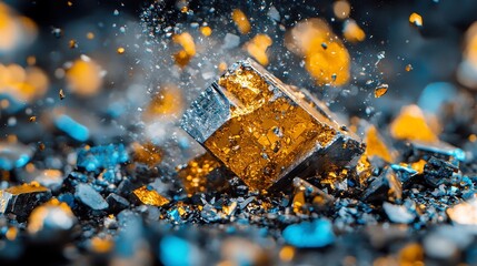 Poster - Rare Earth Metals Misconception, exploring the scarcity and distribution of rare-earth metals, their applications in technology, and the environmental impact of their extraction.