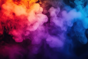 Poster - Abstract Colorful Smoke Texture Background