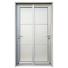 Aufkleber - A modern double door design featuring sleek lines and a minimalistic style, suitable for contemporary architecture.