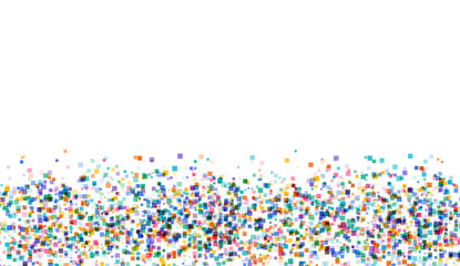 Poster - colorful overlapping square shapes background