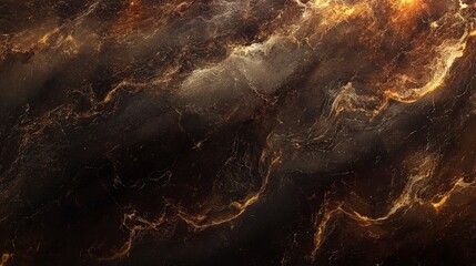 Wall Mural - Dark brown marble texture, seamless pattern, digital art, high resolution